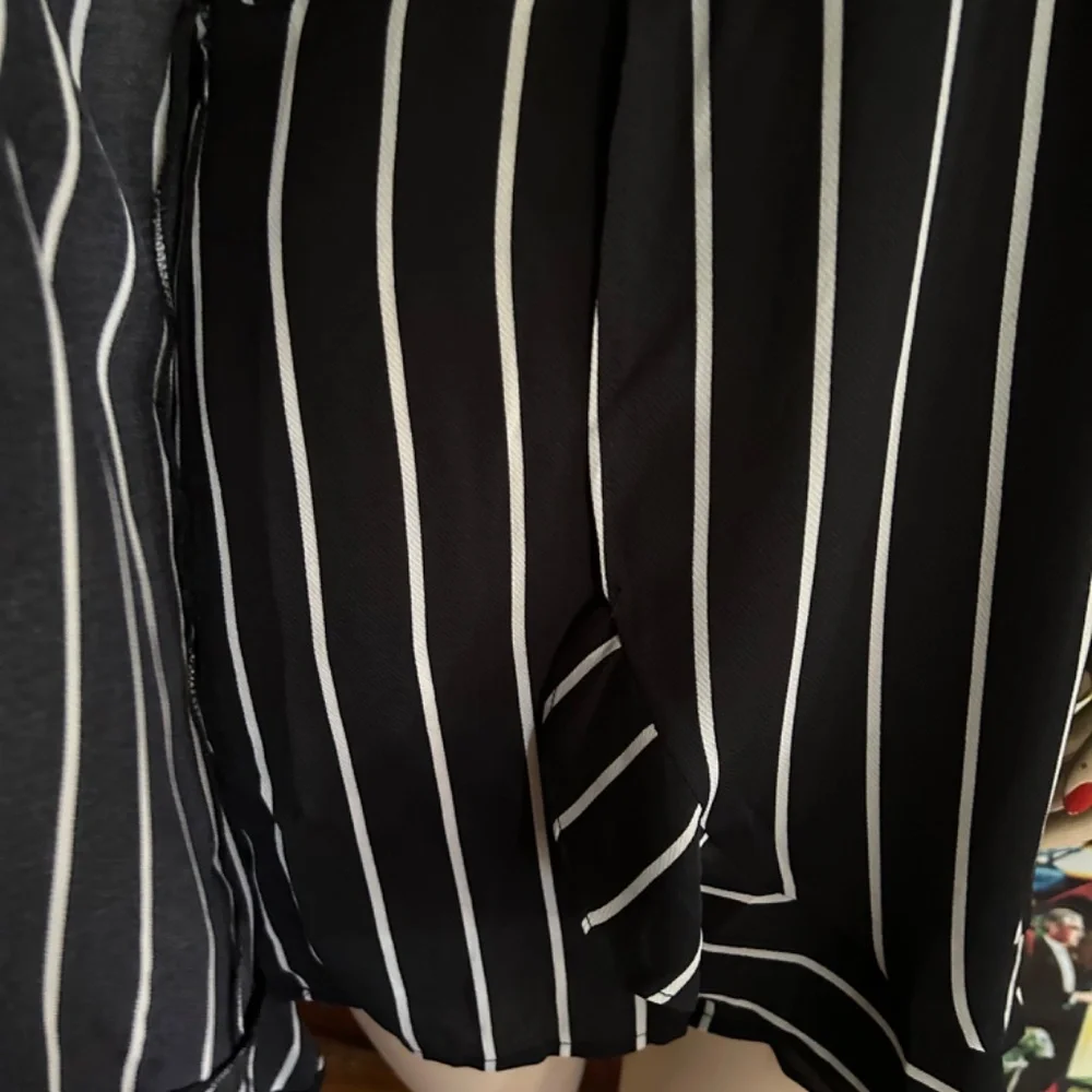 Die With Your Boots On - Davi & Dani Pinstripe Skort Romper - Picture 7 of 12